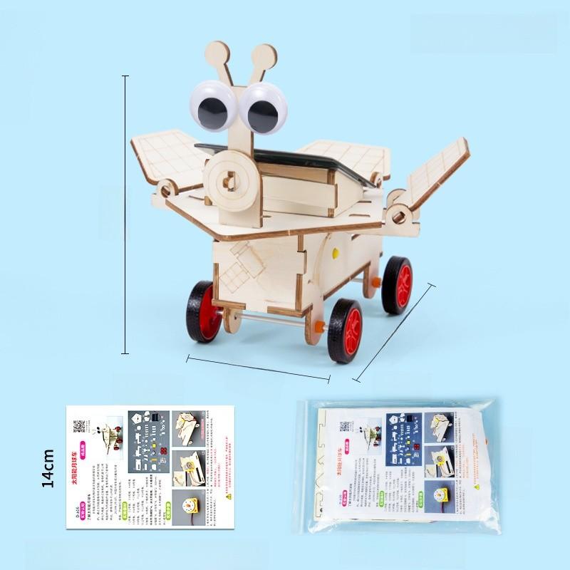 Wissenschaftsexperiment DIY Solar Mond Rover mit wiederaufladbarem Motor für Kinder Wissenschaftliches Bildungsset