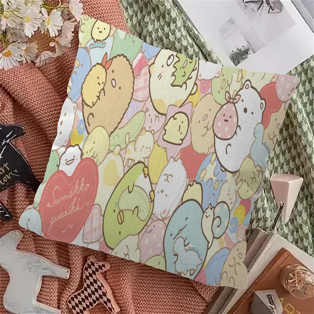 Kawai Sumikko Gurashi Personalized Pillow Cover Kids Bedroom Wild Party Decor Pillowcase Kid Birthday Shower Gift