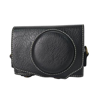 For SX740HS SX730 Camera PU Leather Case For Canon PowerShot SX740 HS SX730HS Bag Cover With Strap