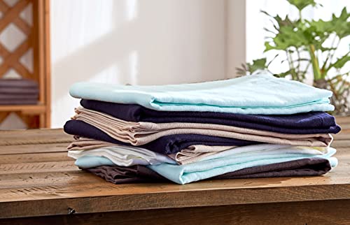 Set of 5 Double-Ply Gauze Bath Towels, Made in Japan, Senshu Towels (Approx. 60 x 120cm), Beige