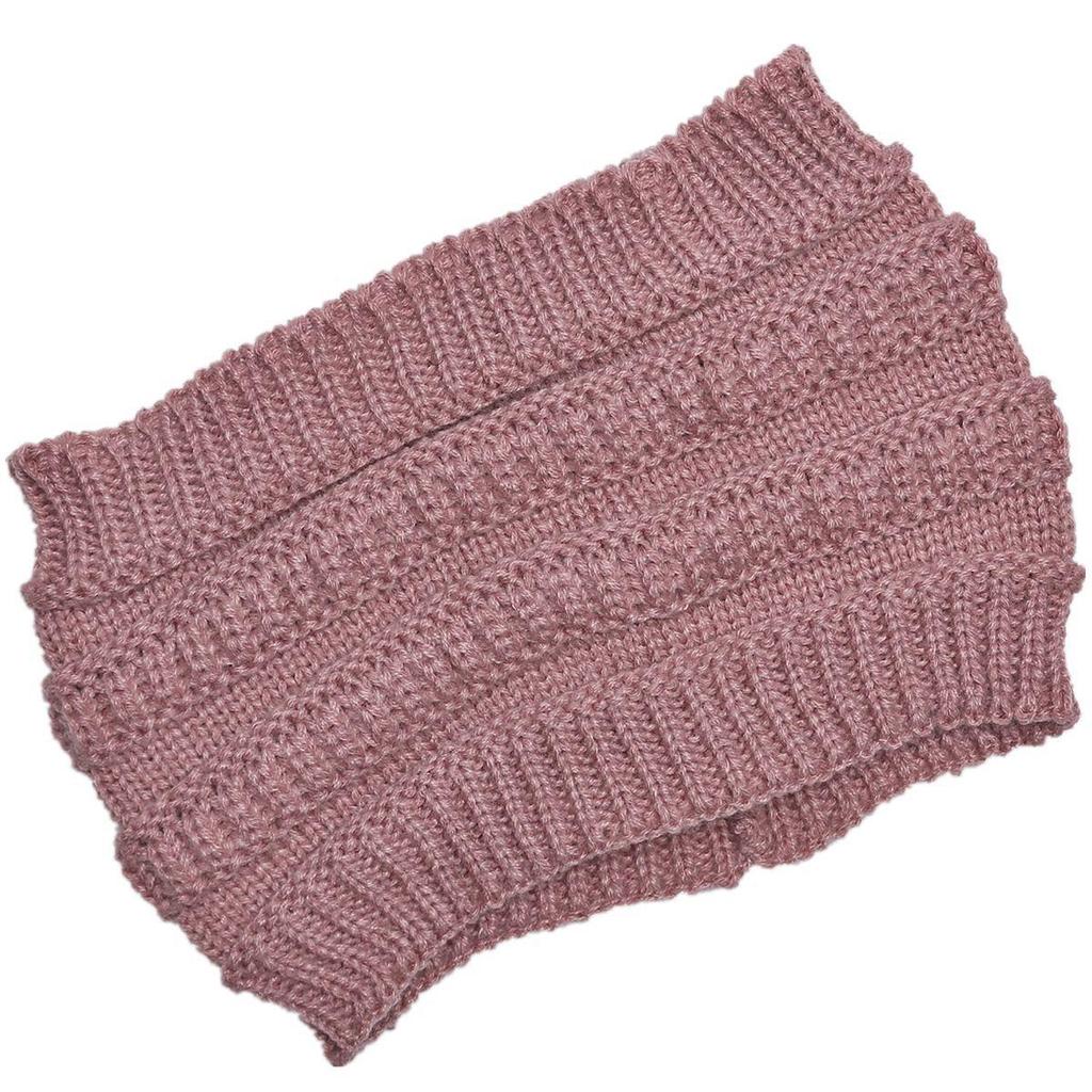 New Autumn and Winter Ladies Knitted Hair Band Widening Face Wash Head Cover Empty Top Hat Warm Sports Cap