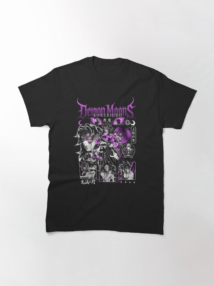 Anime Kokushibo First Demon Moon 5 Demon Slayer Basic T Shirt