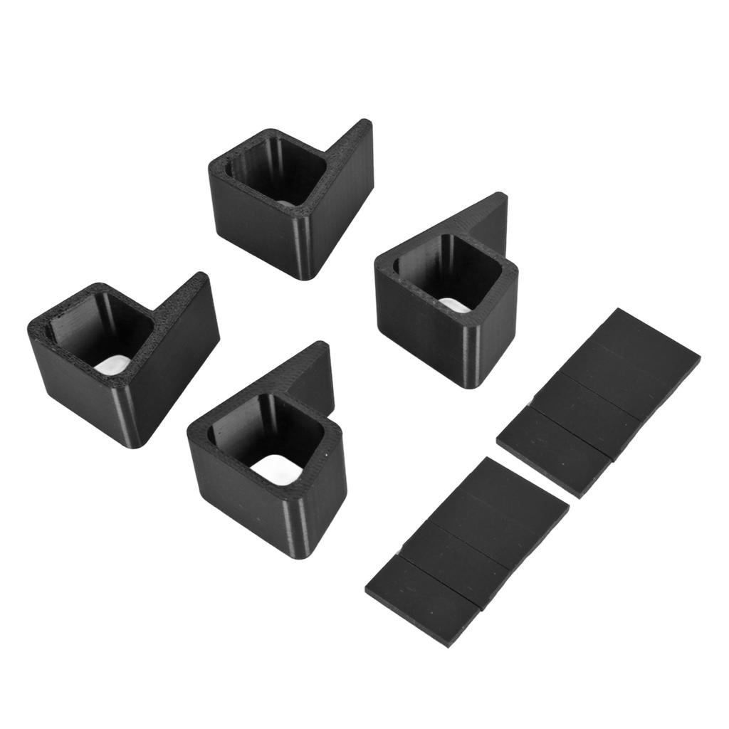 4pcs Game Console Horizontal Version Heightening Bracket Slip Resistant Wear Proof Accessories for Xbox One S X Black