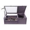 VEVOR Tortoise Habitat, Wooden Tortoise House Indoor & Outdoor, Tortoise Enclosure with Adjustable Lamp Holder