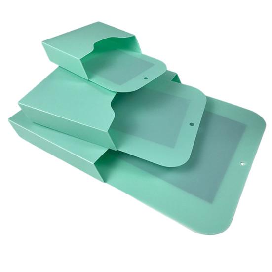 Magnetic File Holder Storage Box Solid Color Large Capacity Full Size Magnetic Pocket Wall Hanging File Organizer
