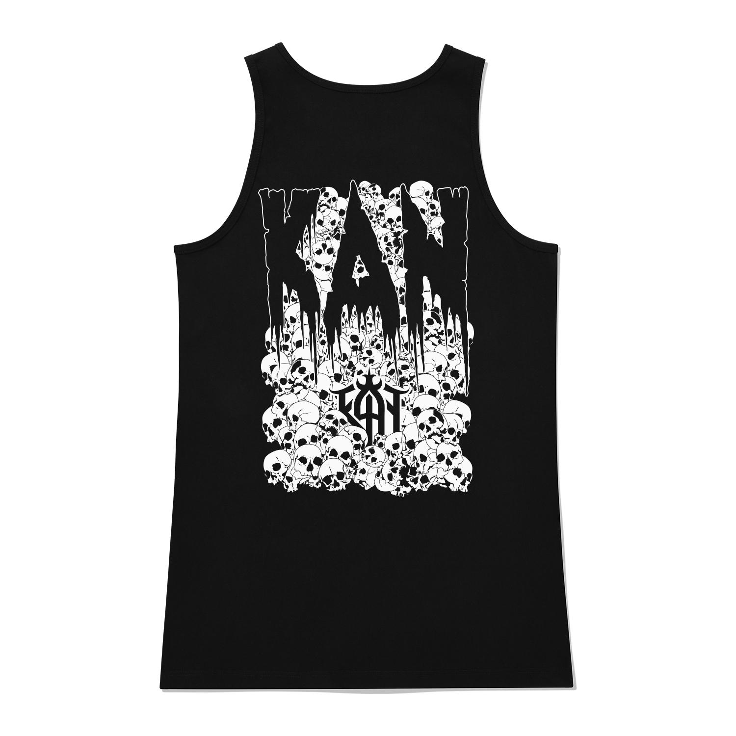 Khan 6312 Ksb0093 Dark Skull Long Sleeveless - Black Black/L