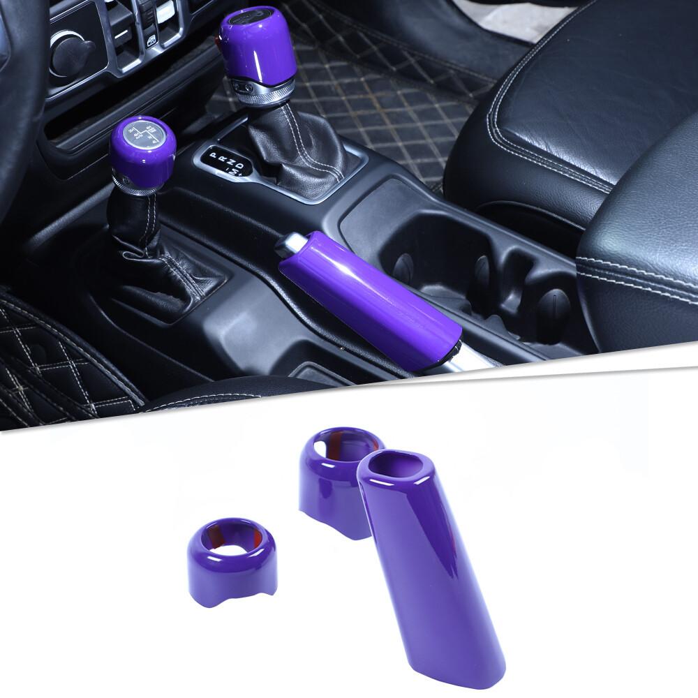 Car Console 4WD Gear Shift Knob Cover Handbrake Trim For Jeep Wrangler JL 2018+