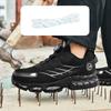 Rotating Button New Safety Shoes Men Anti-smash Anti-puncture Work Shoes Fashion Men Sport Shoes Security Protective Boots Men