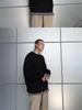 Men's Retro Korean Style Loose Knit Sweater - Solid Color, Round Neck, Autumn/Winter Trend.