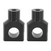 Motorcycle Handlebar Bracket Clamps Metal Riser Mount for 25mm Diameter Handlebars Motorcycle Electric Vehicles Black