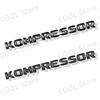 1Pcs 3D ABS Kompressor Letter Logo Sticker Tail Bumper Badge Auto Rear Trunk Decor For Mercedes Benz C SLK CLK ML GL CL55 SLK200 RN1
