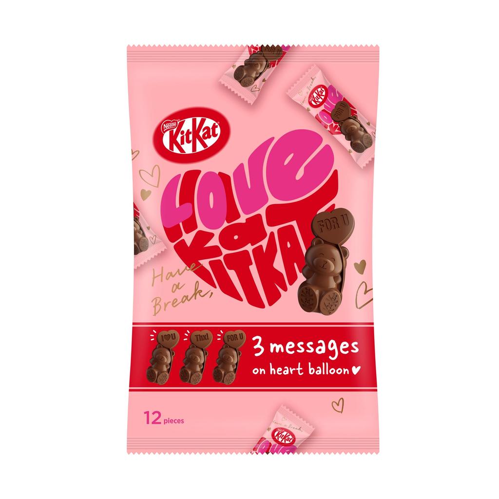 Japan Kit Kat Heartful Bear Share Bag 12 Pieces Nestlé