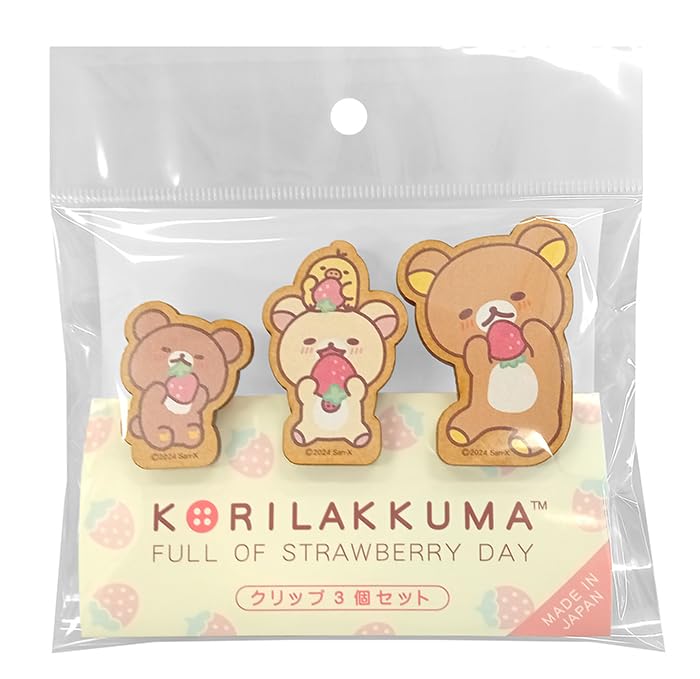 

Фабрика Нагано Rilakkuma Korilakkuma Набор Клубника Все RK684Z & Клипсы, 3, День,
