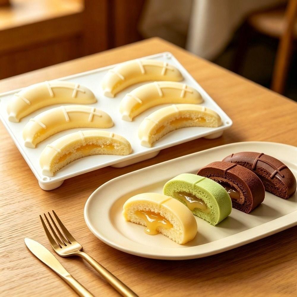Food Grade Silicone Chocolate Mold 6-Cell French Pastry Mold Baking Mold Dessert Making
