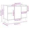 Bathroom Cabinet Sonoma Oak 80x33x60 cm Engineered Wood