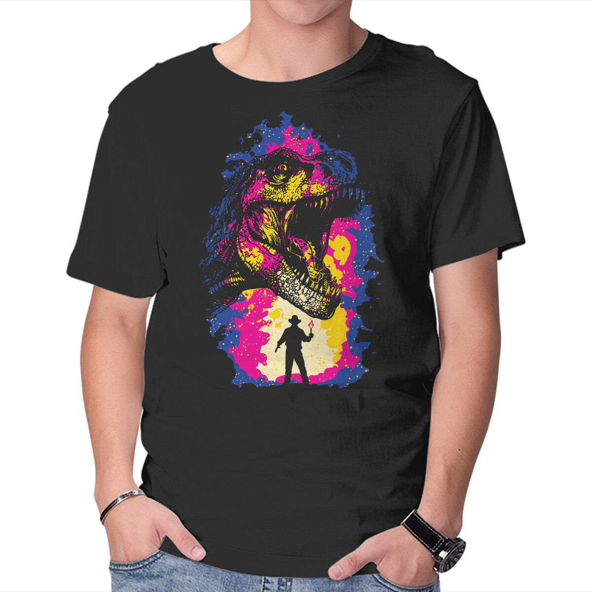 Unisex Crew Neck T-Shirt Isla Nublar Graphic Short Sleeve Casual Tee XL