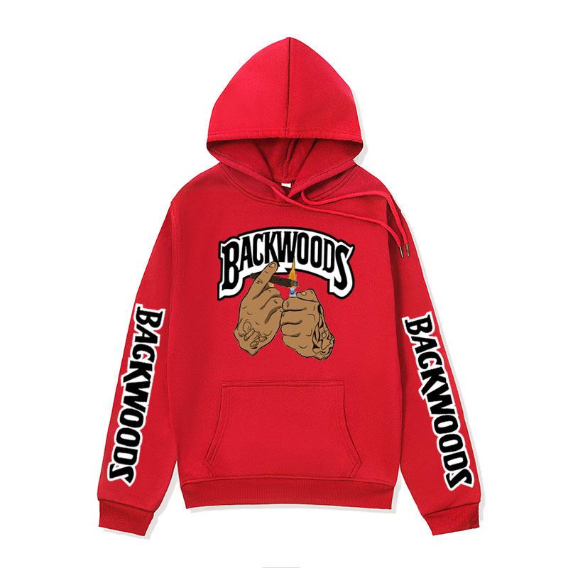 2025 new men's backwoods cigarette lighting printed sweater European and American street trendy sweater men's European size jacket