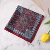 Floral Pocket Square Handkerchief for Men Square Hankies Bandana 13inch