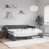 VidaXL Daybed with Trundle Bed and Mattress, Sofa Bed, Guest Bed, Bedroom Furniture Living Room, 3197081