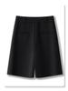 Ancola Women's High-Waisted Red Shorts - Spring 2025 Collection: Loose, Straight, Slimming, Wide-Leg Trousers