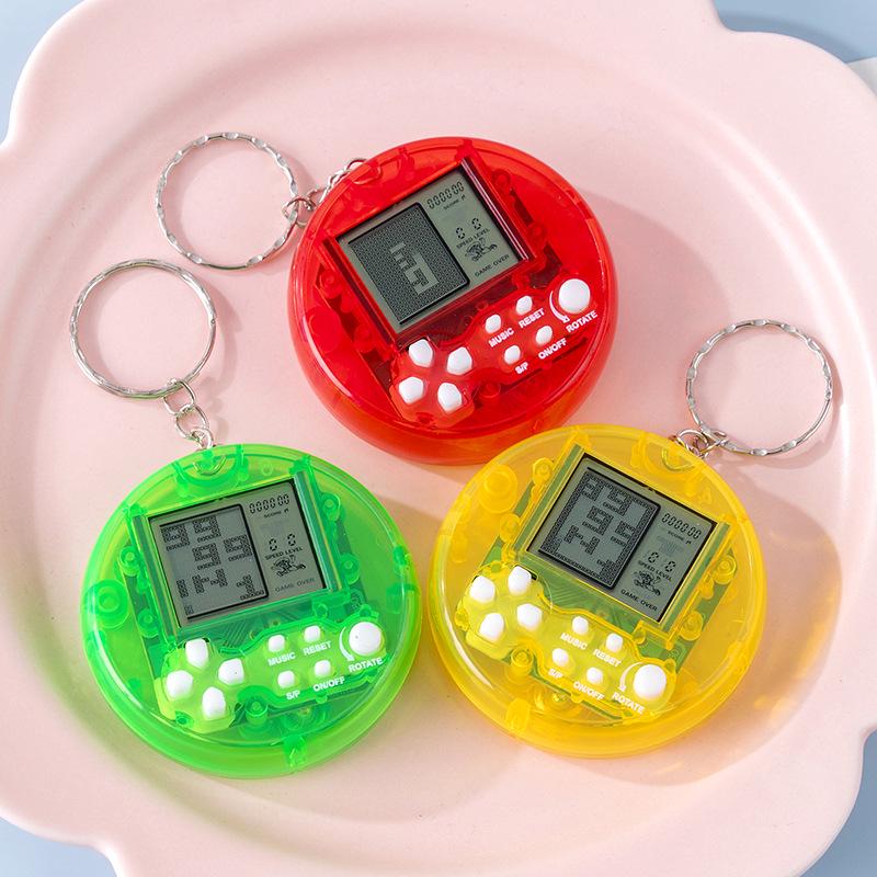 Cross-Border Russian Tetris Handheld Electronic Keychain Game Pendant