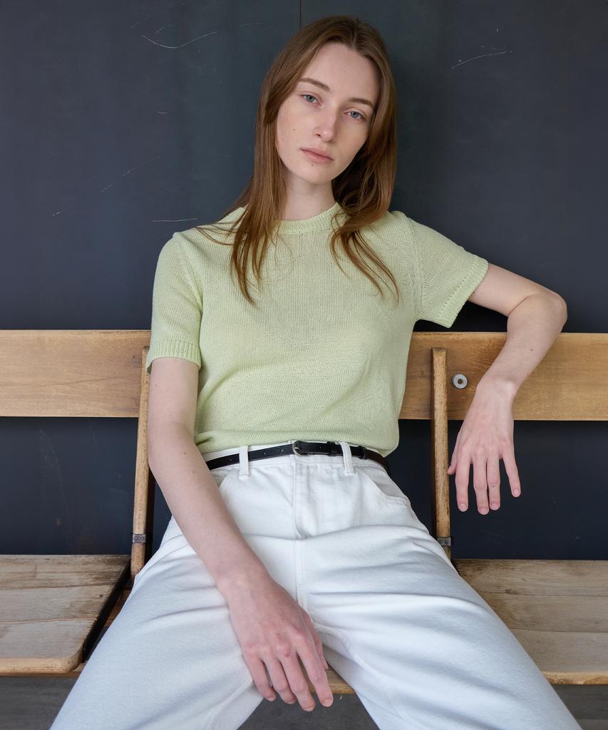 Leuba Fresh Cotton Round Knit - Mellow Mint