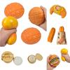 Simulation Food Bread Squeeze Toy Steamed Stuffed Bun Deep-fried Dough Sticks Sensory Fidget Toy  Spoof Tease People Desktop Toy