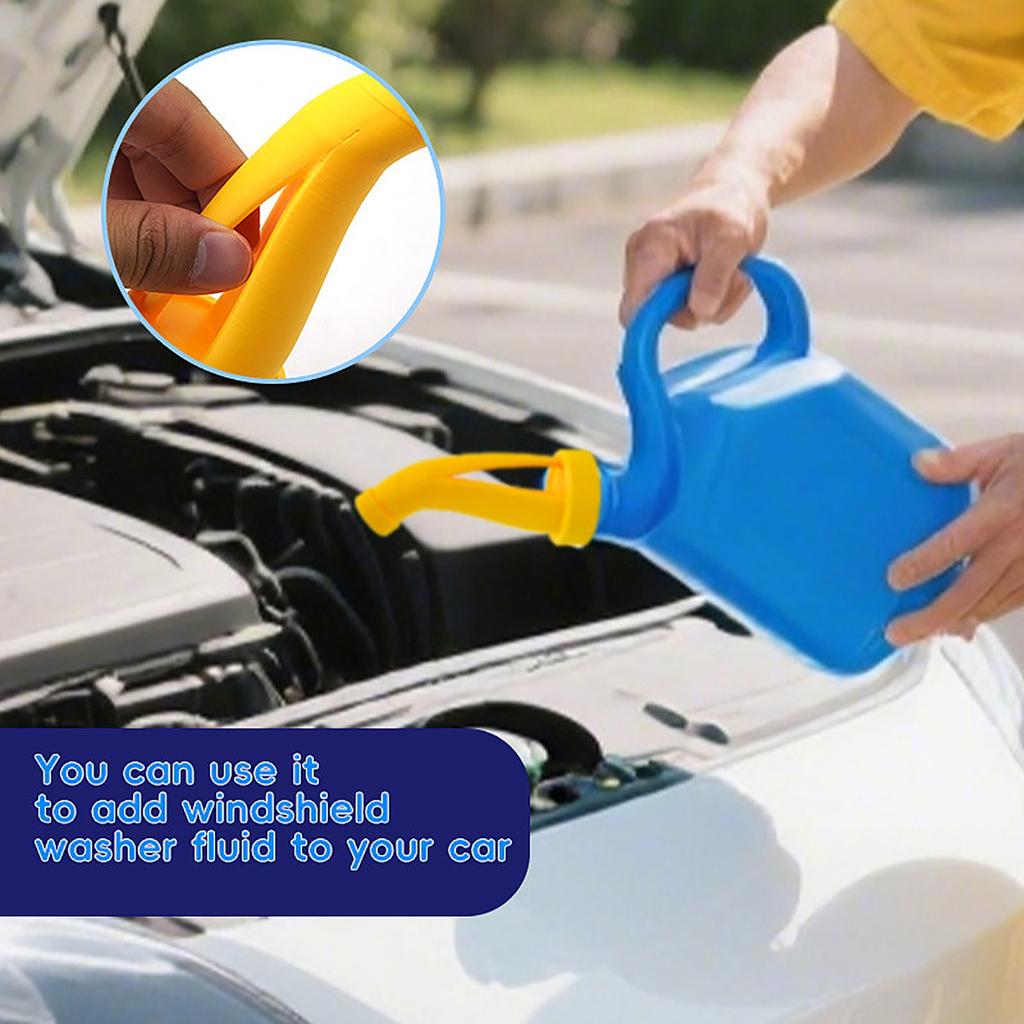 3D Printed Ventilated Spout Oil Funnel For Car – Multi-Purpose Fuel And Engine Oil Filling Tool With Canister Nozzle