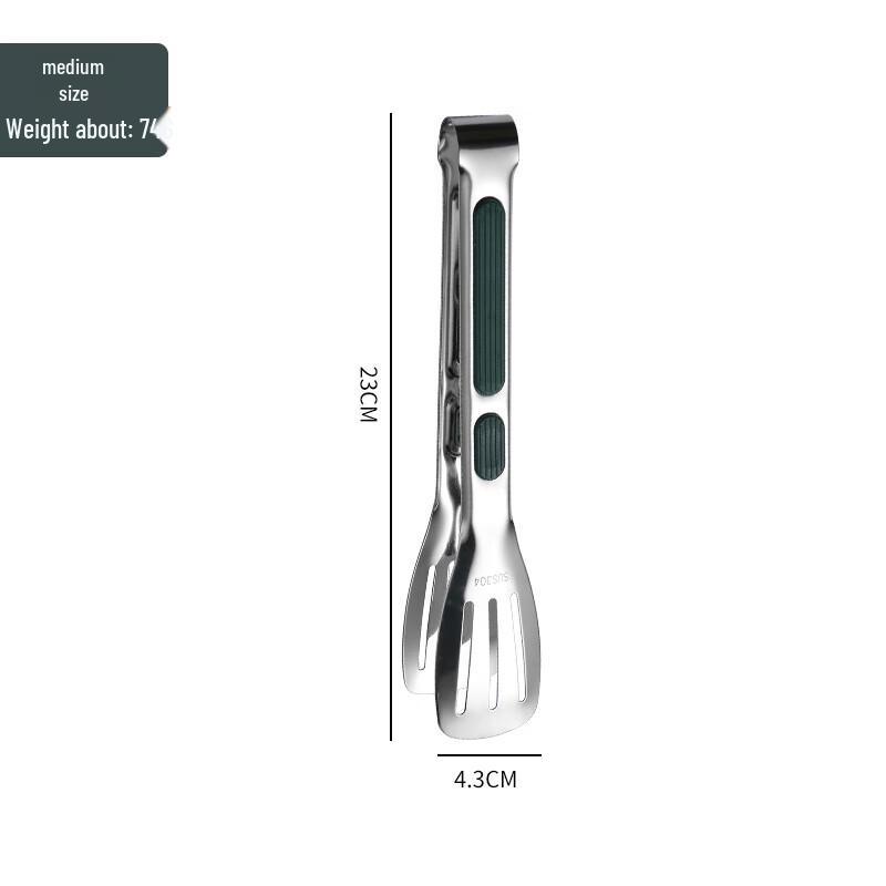 Stainless Steel BBQ & Baking Food Tongs Set