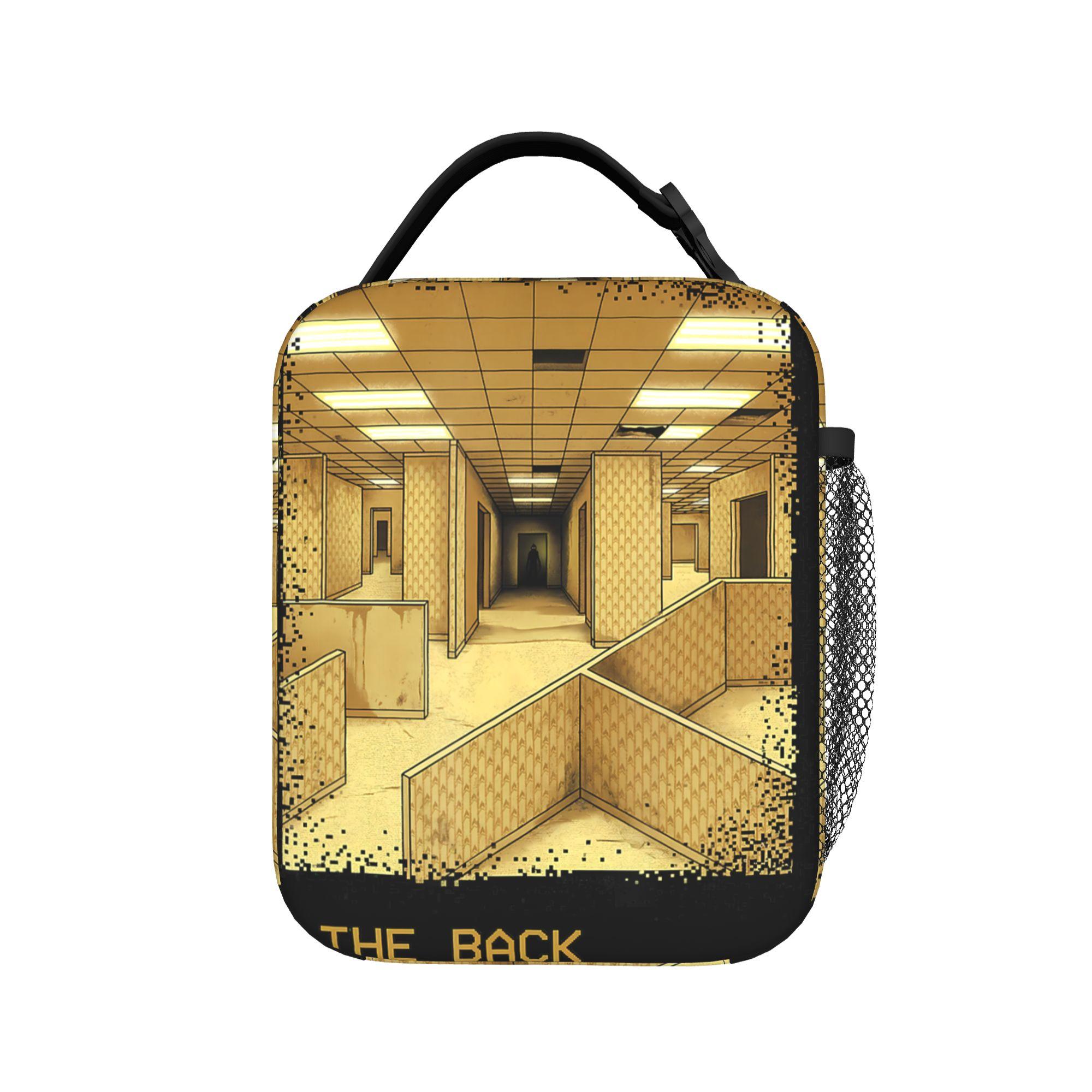 The Backrooms Level 0 Liminal Space Horror Lunch Bag For Women Portable Insulated Cooler Bag Thermal Tote Handbags One Size