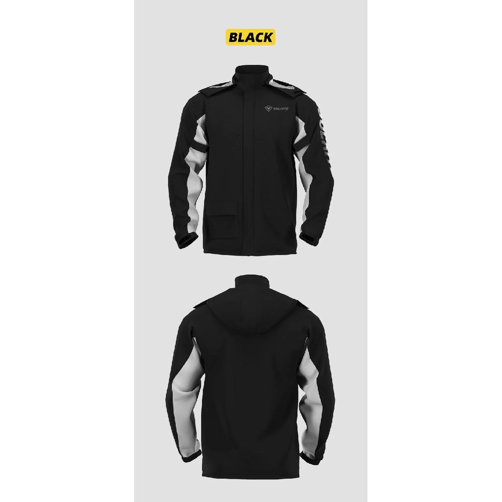 SULAITE Rain Suit Motorcycle Rain Gear Suit for Men & Women Jackets & Pants Reflective Waterproof Breathable Rainsuit