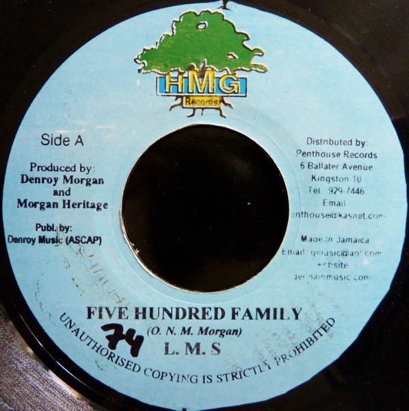 

7-дюймовая пластинка L.M.S ULTIMATE SHINES Five Hundred Family Haffi Burn De NONE HMG Records 1999 Ямайка Регги Ска Даб Б/у