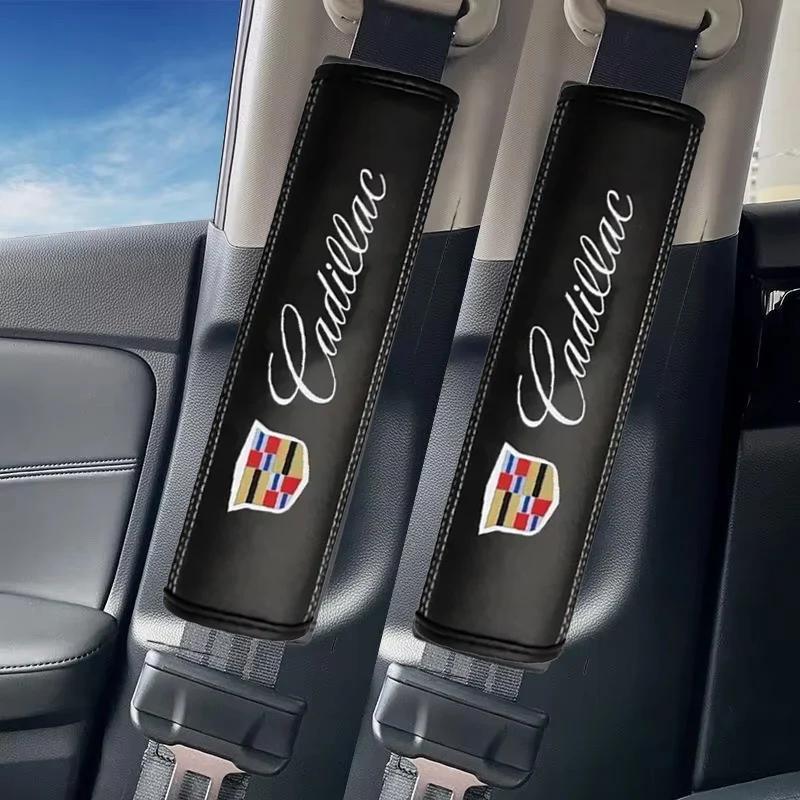 2pcs Car Seat Belt Covers Shoulder Protection Pads for Cadillac Escalade ATS BLS CT4 CT5 CT6 CTS SLS STS XT5 XT6 XTS EXT SLR