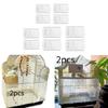 2Pcs Bird Cage Netting Covers Birdcage Guard Netting Covers Protectors Bird Cage Skirts for Parakeet Parrot Conures Cockatiel