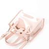 Clear Pvc Handheld Tote With Zipper Pocket For Fashion And Travel
