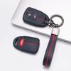 Key Fob Cover for Hyundai Elantra Tucson Models Santa Fe Ix35 with Keychain Anti-Scratch Surface Shockproof Structure Soft Grip Texture