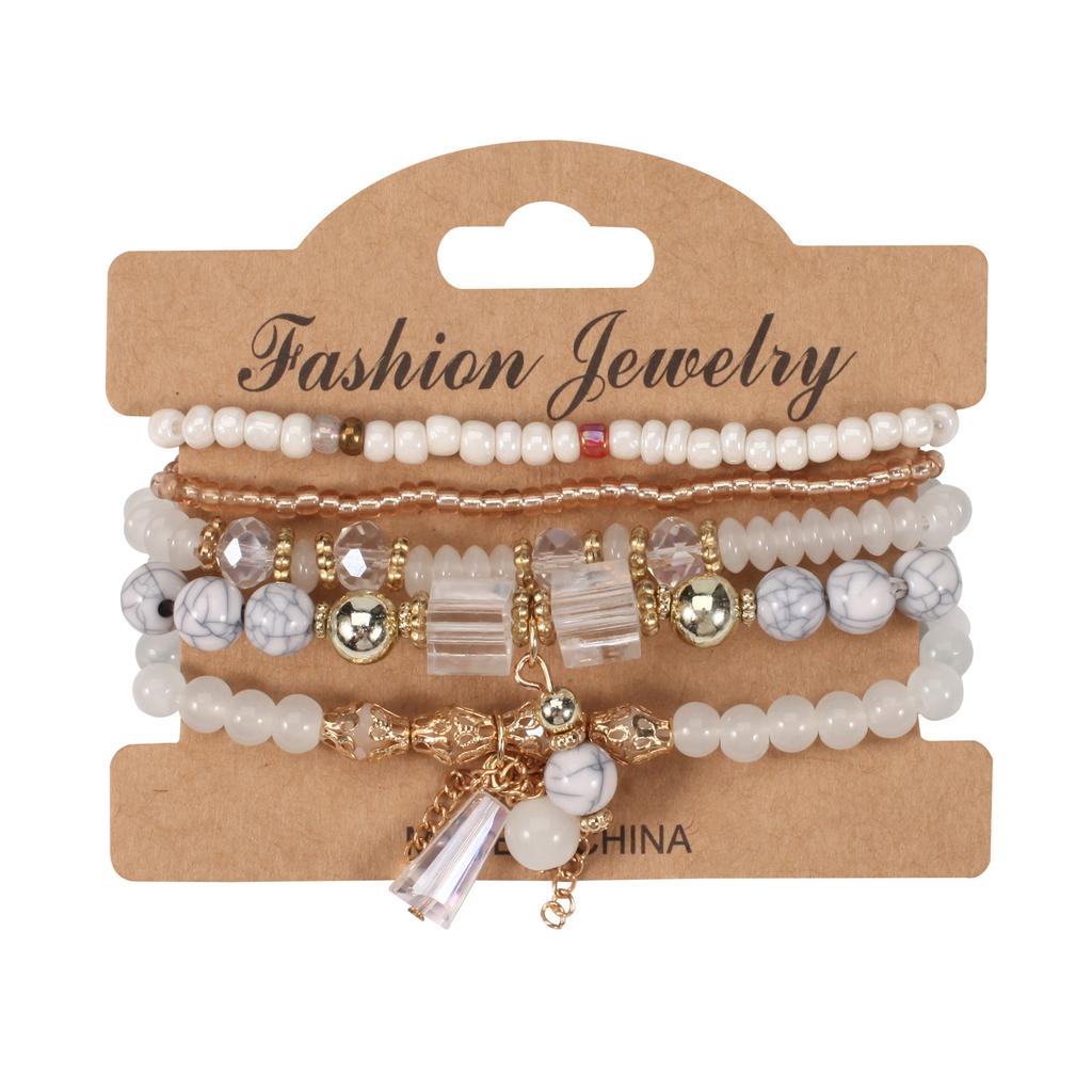 JYL TS Bracelet Bohemian Elephant  Multi-layer Beads Brings Blessings