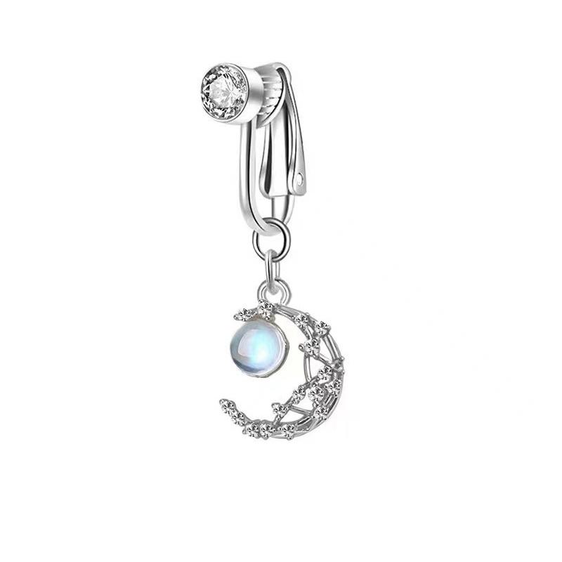 No Piercing Belly Button Clamp Easy To Wear Navel Rings Comfortable Women Body Adornment For Parties And Daily Wear