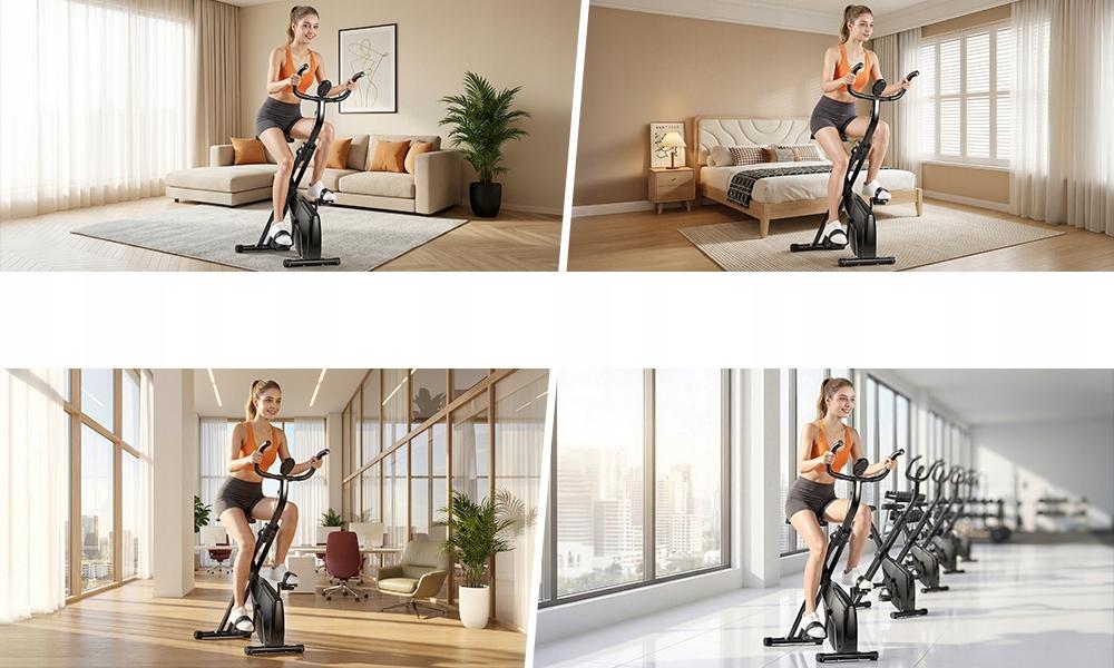 Magnetic Bike Quiet YZJ-508-DZ Folding Exercise Stationary Adjustment 120kg LCD