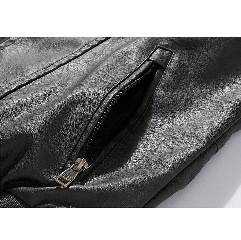 Nueva ropa informal de cuero de moda para hombres, chaqueta de cuero ajustada de PU para jóvenes, abrigo