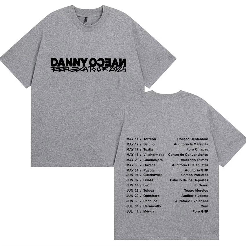 Rapper Danny Ocean Reflexa Tour Album Merch Tshirt Mens Rock Gothic summer Tshirts Fashion High Quality pure Cotton Top