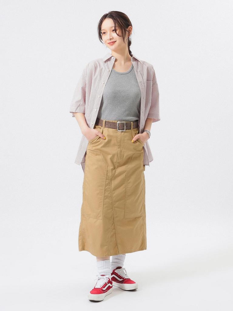 Beams Boy Women's Double Knee Tight Skirt, Beige, 0, 13270126791