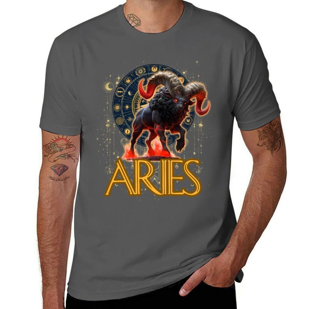 Celestials Ii Aries Tshirt Urban Style Casual Short Sleeve Top
