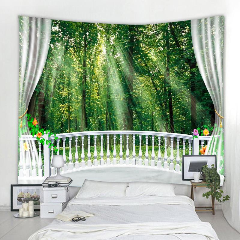 Скандинавский 3D гобелен с имитацией окна — фото 5