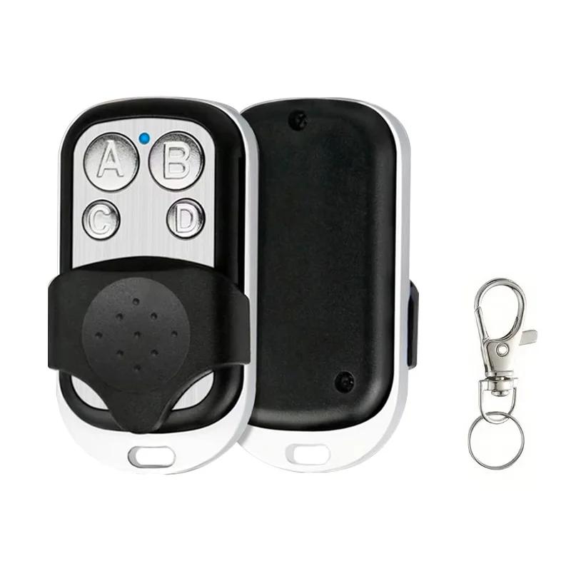 

Универсальный пульт дистанционного управления 4 кнопки 433 МГц для открывания гаражных ворот, клон, фиксированный обучаемый дубликатор с плавающим кодом, металлический пульт дистанционного управления KB-01