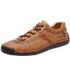 Men Casual Shoes Leather Outdoor Walking Sneakers 2025 New Fashion Male Leisure Vacation Soft Driving Shoes Man Size 48 Brown