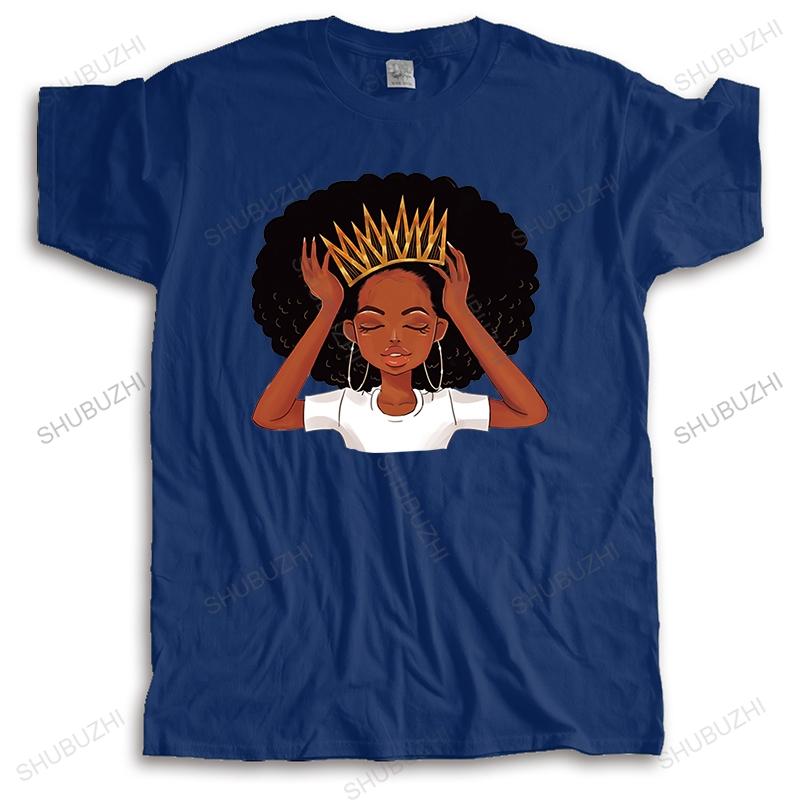

Fashion girl Black beauty wearing a crown stripes patches thermo on clothes application ofmale unisex tee shirt S разноцветный