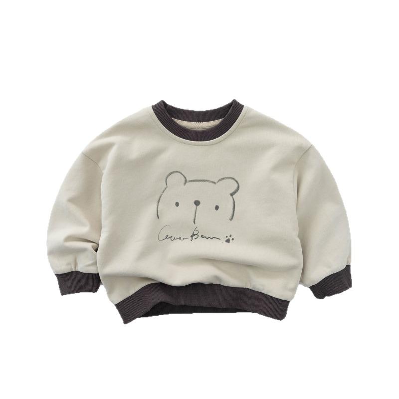 Color Block Loose Long Sleeve Kids Sweatshirt For Boys And Girls Casual Children Tops