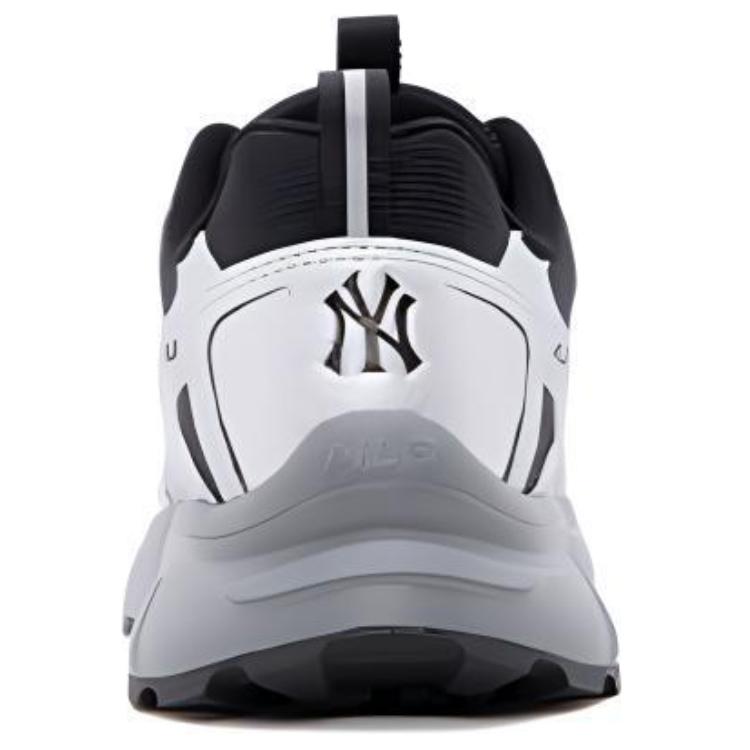 MLB Großer Ball Klobig Rutschfest Abriebfest Niedrig geschnitten Klobige Sneaker Unisex Schwarz Grau 3ASHG015N-50BKS