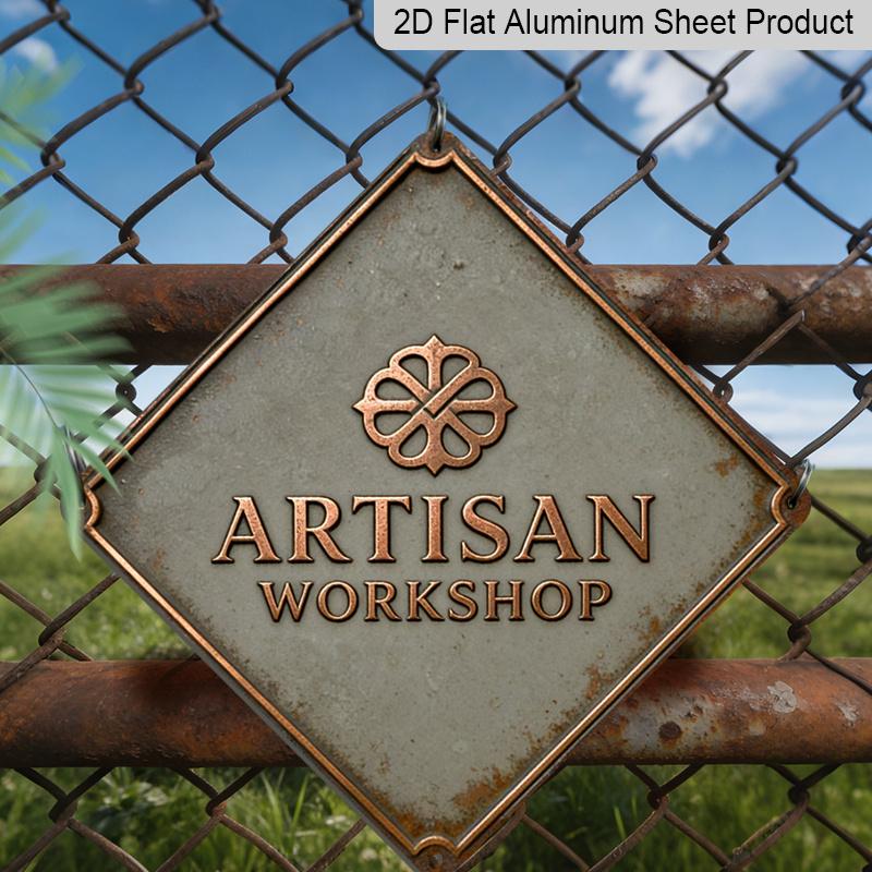 2D Flat, Craftsman Studio Theme| Vintage Metal Aluminum Sign, Suitable Studio, Garage, Studio, Office, Display Area, and Space Decoration 20*20cm
